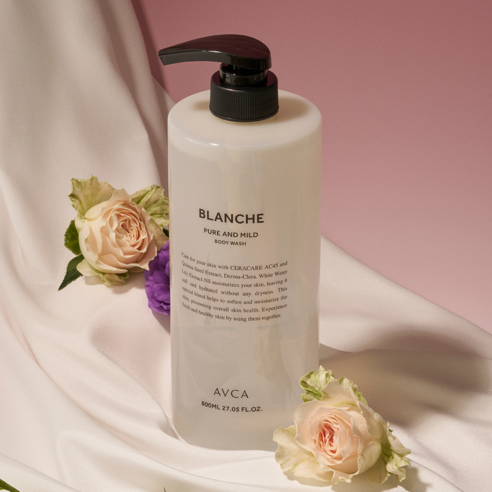 샤워 후에도 촉촉함이 맴도는 마법, 아브카 퓨어 앤 마일드 바디워시 블랑쉬