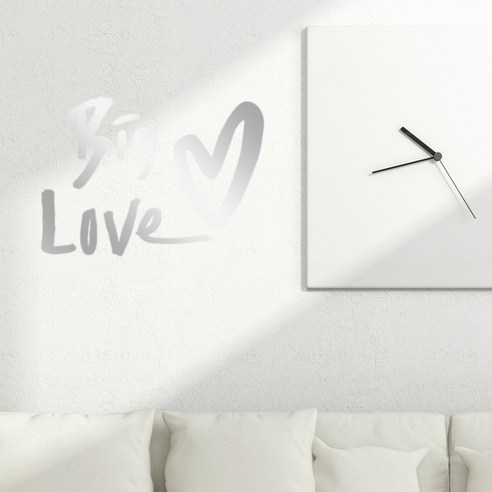 1AM 캘리그라피 포인트스티커 Season3 사랑테마 01 Big love, 은색
