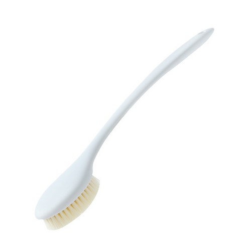 퀵살림 바디샤워 등 스크럽 부드러운 긴손잡이 목욕솔, 01 하얀, 1개, 1개입