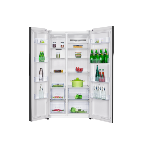 TCL 글라스도어 양문형 냉장고: 대용량, 세련된 디자인, 편리한 기능