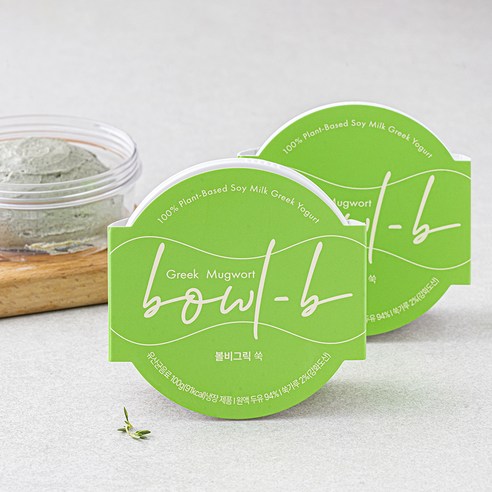 볼비 두유 그릭요거트 쑥, 100g, 2개