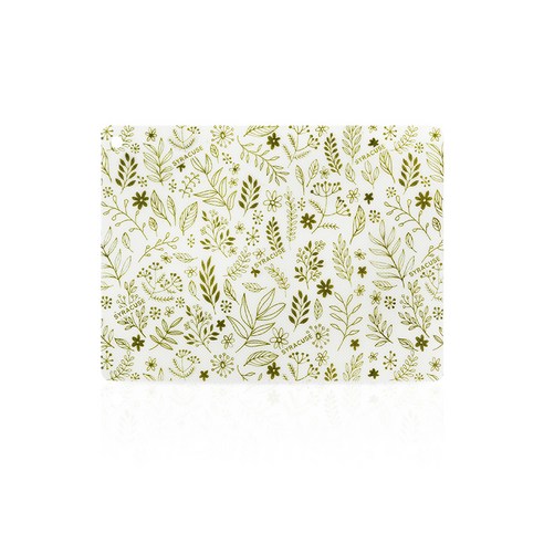 시라쿠스 사각 숲 인덕션 보호매트 대 35 x 26 cm, 카키, 1개