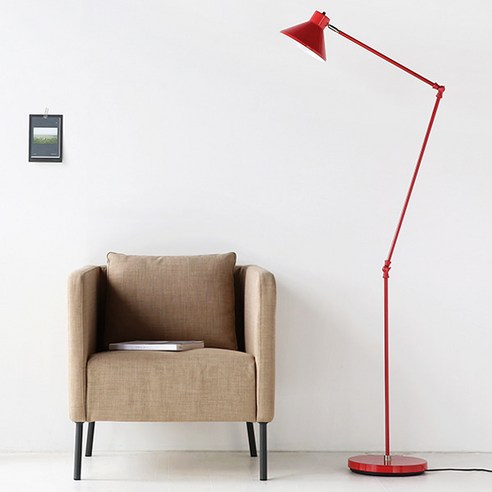 마켓비 BOBBY 장스탠드 E26 KS1900F, 레드