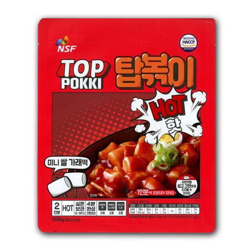 탑볶이 매운맛, 356g, 4개