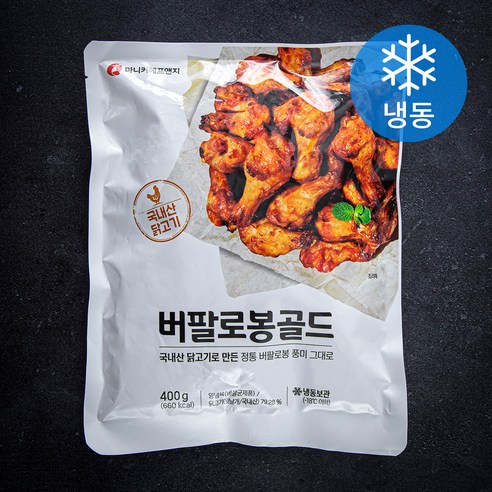 마니커에프앤지 버팔로봉골드 (냉동), 400g, 1팩