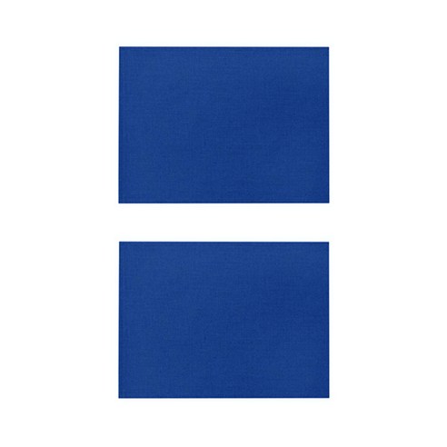 베이직 컬러 방수 린넨 미끄럼방지 플레이스 매트 2P, 005, 32 x 21 cm