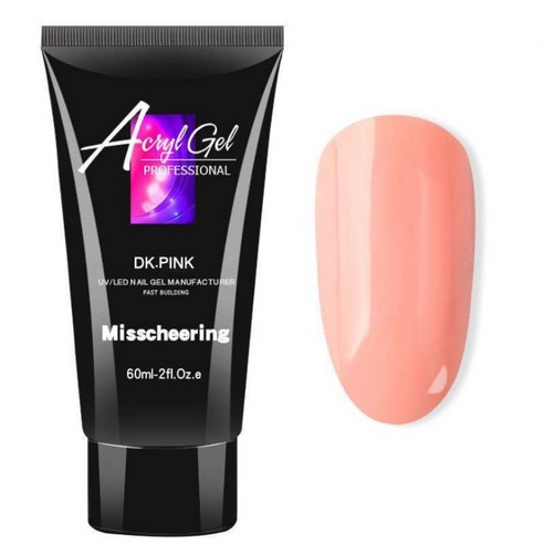 스위스녹스 손톱 연장 재료 베이직 폴리젤 60ml, 2개, 다크핑크