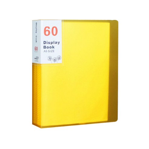 디스플레이 A5 클리어파일 오렌지 60매, 1개