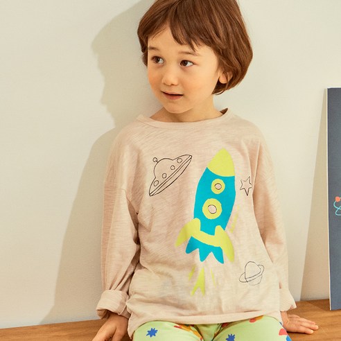 마틸다엔와이 남아용 우주 여행 티셔츠