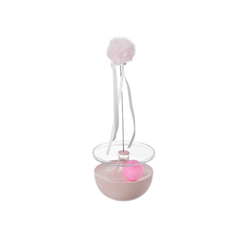 카르노코리아 반려동물 트랙볼 오뚝이 장난감, 핑크(오뚝이), 랜덤발송(트랙볼), 1개
