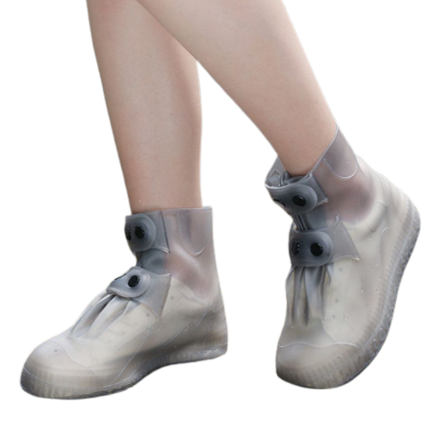 하이퍼 신발 방수 커버 레인슈즈, 투명그레이, 2XL(310mm), 1개