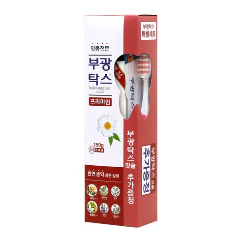 부광약품 프리미엄 치약 150g + 칫솔 랜덤발송, 1세트