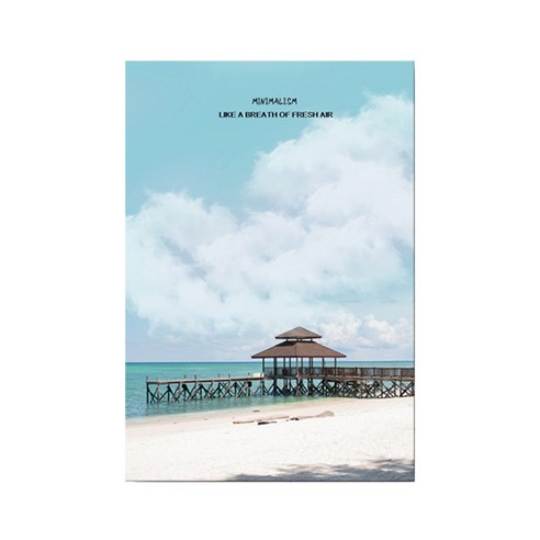 블럭마트 해변가 캔버스 그림 TYPE5