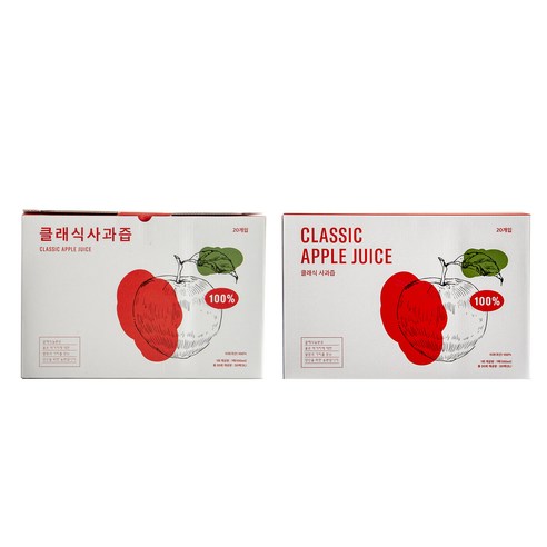 클래식 사과즙, 2L, 2개