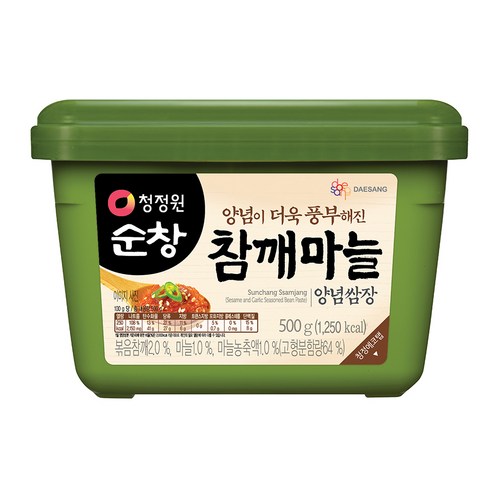 대상 청정원 순창 참깨마늘 양념쌈장, 1개, 500g