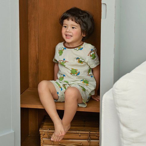 땀 많은 우리 아이, 밤새 뒤척이지 않게 해주는 마법! 코디아이 레인케로 반소내의 솔직 후기 호아따따