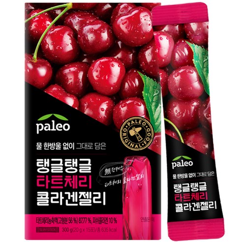 팔레오 탱글탱글 타트체리 콜라겐 젤리, 20g, 15개