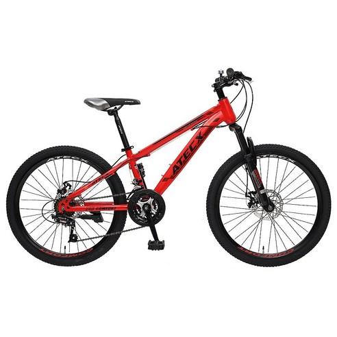 아텍스 컴포트 24D 21단 MTB 24 자전거 미조립, 레드, 1개