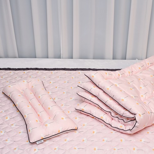 아띠블랑 유아용 일체형 이불 + 베개 + 패드 세트, 데이지, 베개(65 x 30 cm), 이불(150 x 100 cm), 패드(150 x 100 cm)