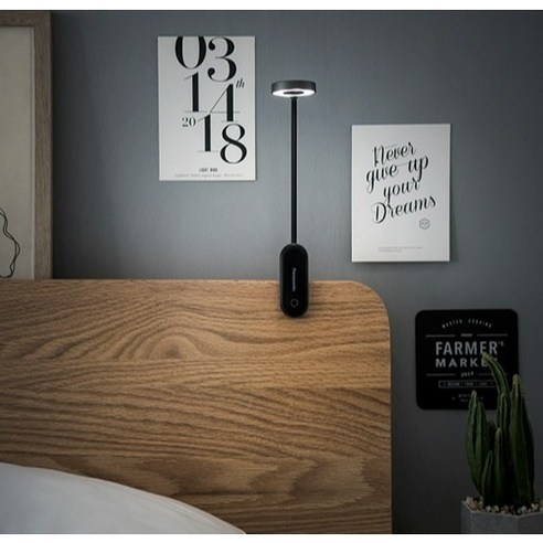 파나소닉 집게식 미니 자석 학생스탠드, 블랙