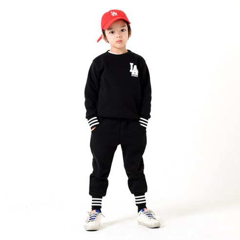 아동용 엘에이 기모 상하의 세트