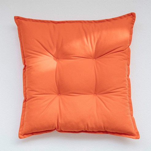 샌드위치 퀄팅 사무실 학생 홈 다이닝 다용도 스퀘어 방석, 오렌지