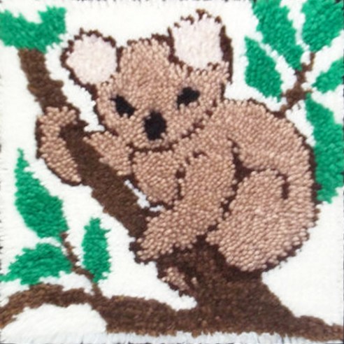 유엘스타일 스킬자수 쪼꼬미 방석 DIY 패키지 30 x 30 cm, 1개, D7코알라