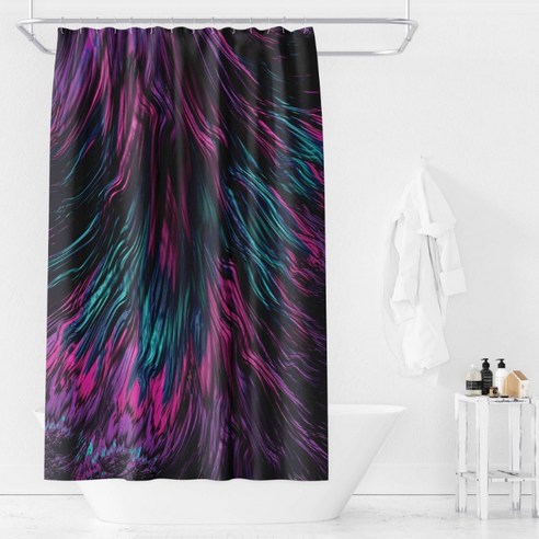 노르딕 심플 욕실 샤워커튼 L50 타입7 165 x 180 cm, 1개