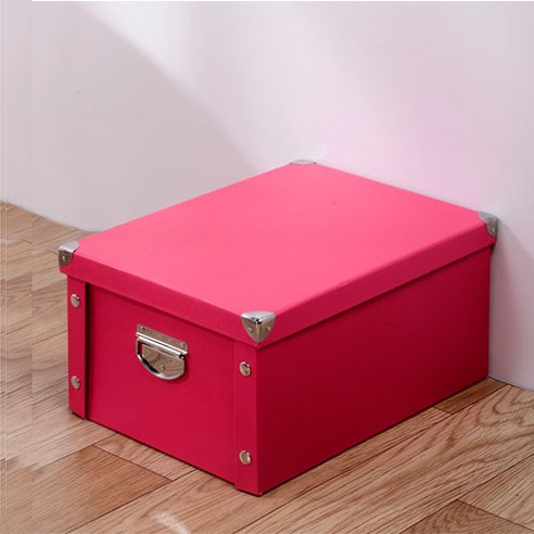 스타일 종이 리빙 박스 40 x 30 x 20 cm, 09 로즈 레드, 1개