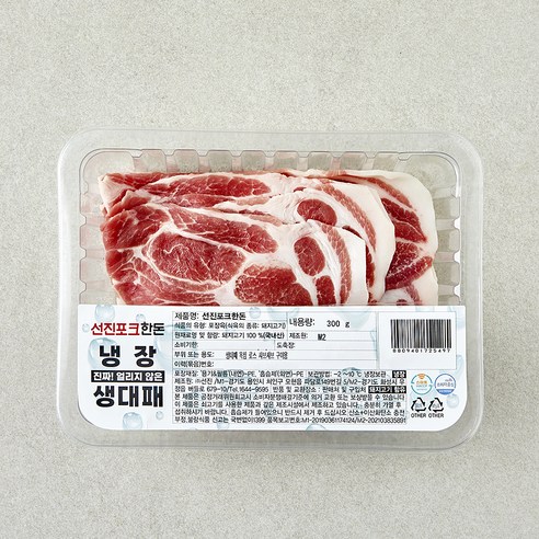 선진포크한돈 생대패 목심 로스 샤브샤브 구이 (냉장), 1개, 300g
