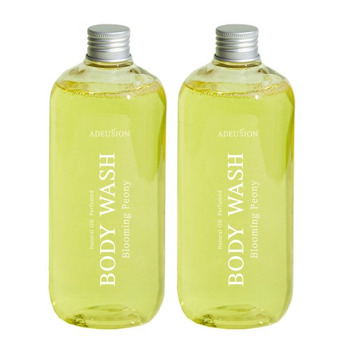 아드시온 내츄럴 오일 퍼퓸드 바디워시 블루밍 피오니, 500ml, 2개