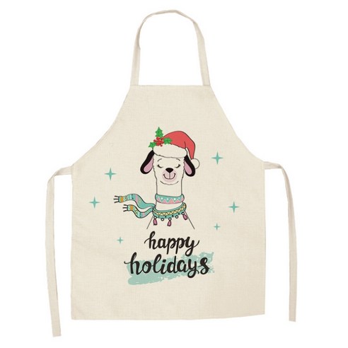 에이홉 알파카 일러스트 앞치마 47 x 38 cm, IT 21, 1개