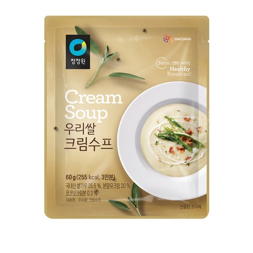 청정원 우리쌀 크림수프, 60g, 1개