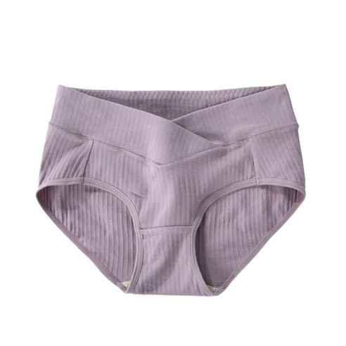 뿌뜨리아 로우 웨이스트 부드러운 와이드 밴드 V컷 면 임산부 팬티