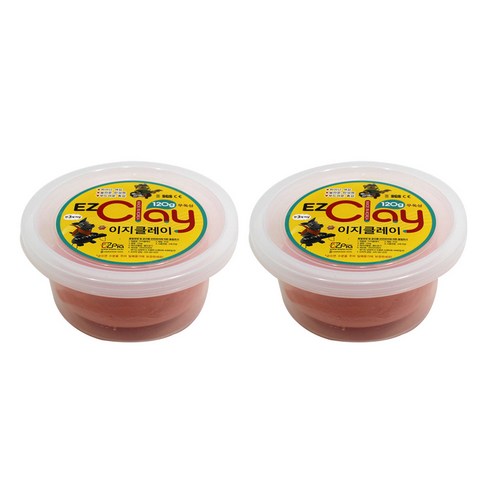 이지피아 이지클레이 2p, 살구, 120g, 2개