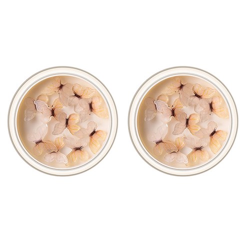 마켓A 나비 쥬얼리 네일아트 파츠, 2개, 07오렌지화이트