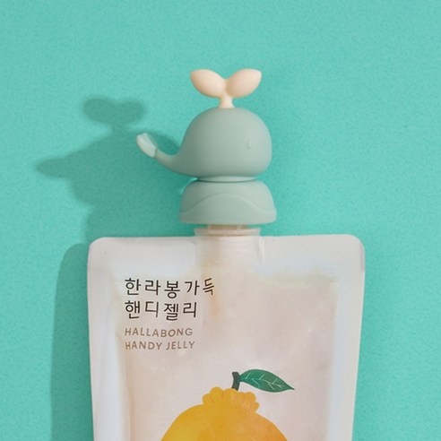 쏟을 걱정 없이 편안한 외출, 퍼기 이유식 파우치 토퍼 고래캡!