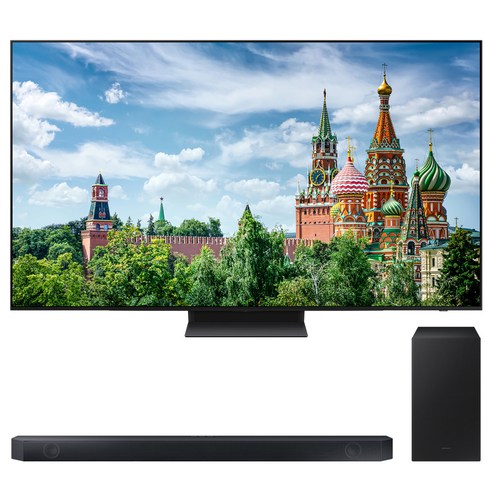 삼성전자 4K UHD OLED TV + 사운드바 세트 방문설치, 195cm, KQ77SD90-6, 스탠드형