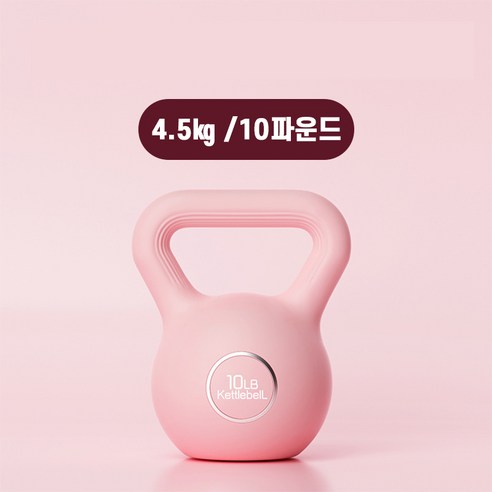 레전드C 홈트 전신운동 가정용 케틀벨, 1개, 4.5kg, 핑크