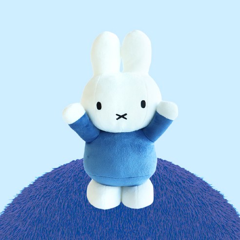 미피 STANDING 봉제인형, 블루, 1개, 30cm