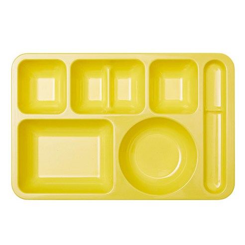 식판의고수 미니 한식 식판, 레몬 옐로우, 1개