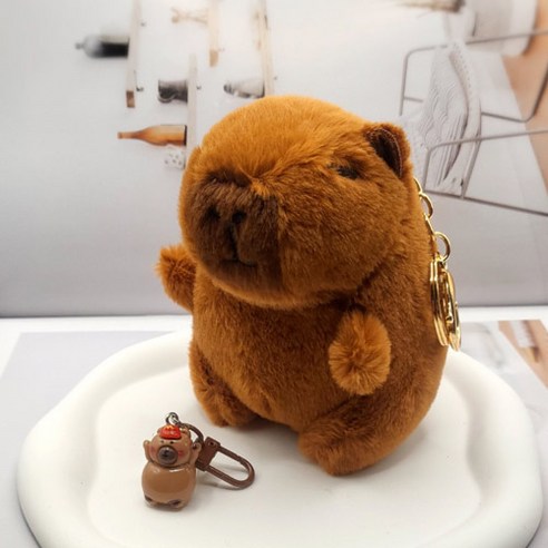 버블리데이 귀요미 카피바라 인형 키링 2종 세트 1 기본형