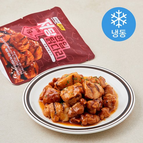 네네치킨 네꼬닭 저당 한입 닭다리살 숯불바베큐맛 (냉동), 100g, 5개