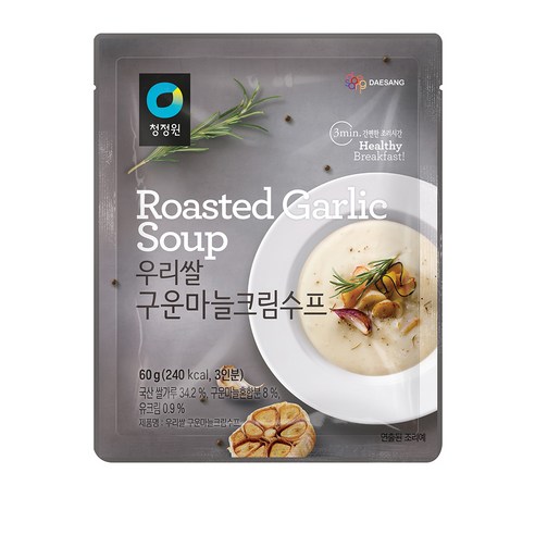 청정원 우리쌀 구운마늘크림수프, 60g, 1개