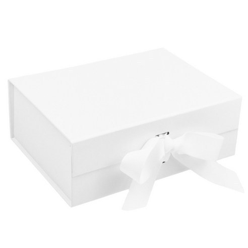 아이엔피 감동 리본 기프트 상자 26호 26 x 19 x 8 cm, 화이트, 1개