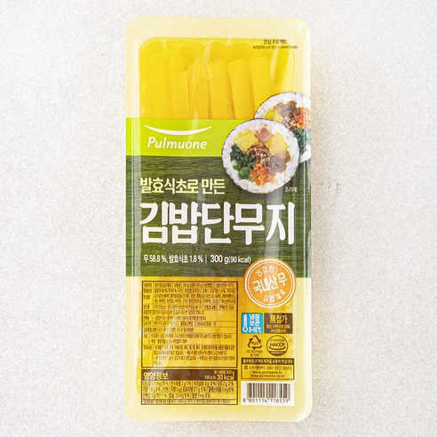 풀무원 발효식초로 만든 김밥단무지, 300g, 1개