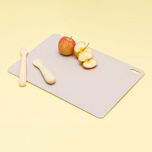 메종오브제 시에르 TPU 안심 이유식 도마, 밀크티, 1개