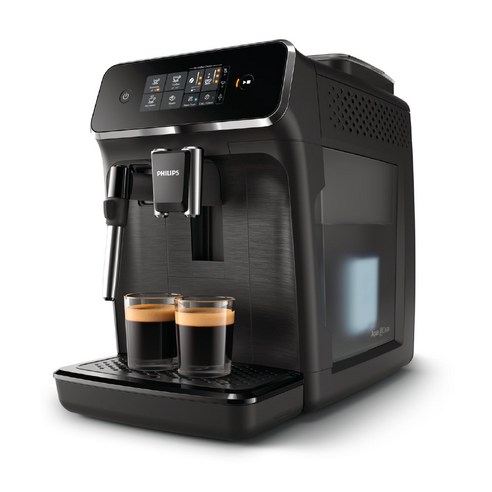 스팀기능을 갖춘 필립스 2200 시리즈 라떼클래식 커피머신으로 다양한 커피 메뉴를 즐길 수 있습니다.