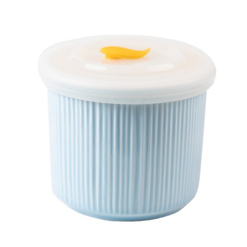 인콕 도자기 이유식 용기 250ml, 블루, 1개