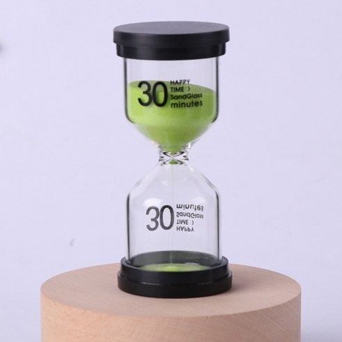 에베로 심플 베이직 컬러 모래시계 30분, 그린